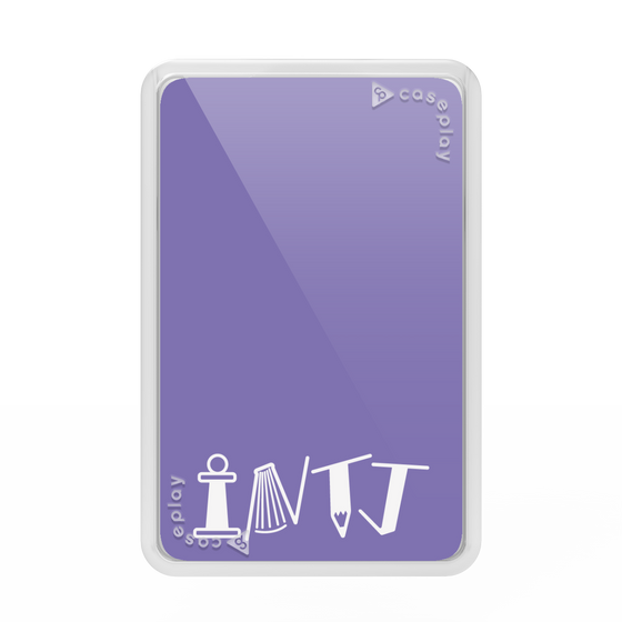 プレミアムカードウォレット［ オリジナル - INTJ 建築家 - アルファベット - パープル ］