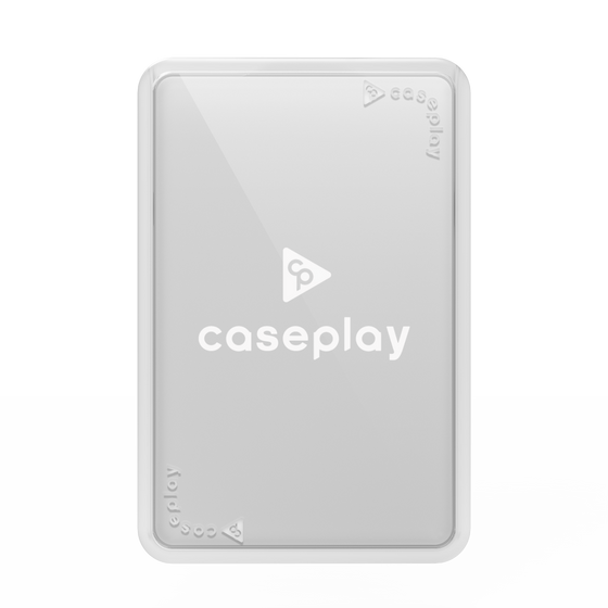 プレミアムカードウォレット［ オリジナル - caseplayロゴ - ホワイト/D ］