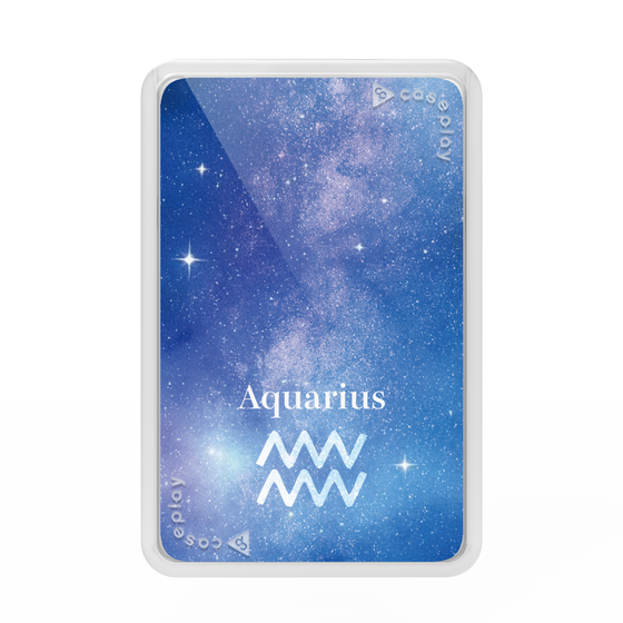プレミアムカードウォレット［ STARRY SIGNS - オリジナル - Aquarius ］
