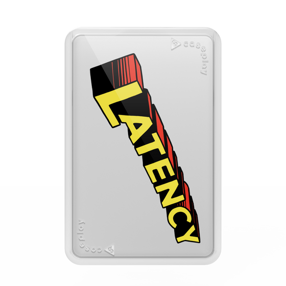 プレミアムカードウォレット［ LATENCY - Rock logo ］