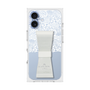 プレミアムスクエアケース LANVIN en Bleu - STAND & RING RIBBON［ LANVIN en Bleu - Lace - White ］