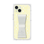 プレミアムスクエアケース LANVIN en Bleu - STAND & RING RIBBON［ LANVIN en Bleu - Logo Pattern - Yellow ］