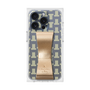 プレミアムスクエアケース LANVIN en Bleu - STAND & RING RIBBON［ LANVIN en Bleu - Monogram - Yellow ］