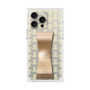 プレミアムスクエアケース LANVIN en Bleu - STAND & RING RIBBON［ LANVIN en Bleu - Monogram - Yellow ］
