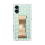 プレミアムスクエアケース LANVIN en Bleu - STAND & RING RIBBON［ LANVIN en Bleu - Monogram - Yellow ］