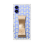 プレミアムスクエアケース LANVIN en Bleu - STAND & RING RIBBON［ LANVIN en Bleu - Monogram - Yellow ］