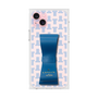 プレミアムスクエアケース LANVIN en Bleu - STAND & RING RIBBON［ LANVIN en Bleu - Monogram - Blue ］