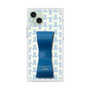 プレミアムスクエアケース LANVIN en Bleu - STAND & RING RIBBON［ LANVIN en Bleu - Monogram - Blue ］