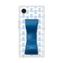 プレミアムスクエアケース LANVIN en Bleu - STAND & RING RIBBON［ LANVIN en Bleu - Monogram - Blue ］