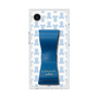 プレミアムスクエアケース LANVIN en Bleu - STAND & RING RIBBON［ LANVIN en Bleu - Monogram - Blue ］