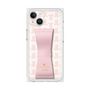 プレミアムスクエアケース LANVIN en Bleu - STAND & RING RIBBON［ LANVIN en Bleu - Monogram - Pink ］