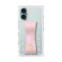 プレミアムスクエアケース LANVIN en Bleu - STAND & RING RIBBON［ LANVIN en Bleu - Monogram - Pink ］