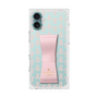 プレミアムスクエアケース LANVIN en Bleu - STAND & RING RIBBON［ LANVIN en Bleu - Monogram - Pink ］