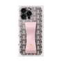 プレミアムスクエアケース LANVIN en Bleu - STAND & RING RIBBON［ LANVIN en Bleu - Monogram - Pink ］