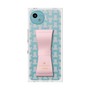 プレミアムスクエアケース LANVIN en Bleu - STAND & RING RIBBON［ LANVIN en Bleu - Monogram - Pink ］
