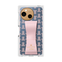 プレミアムスクエアケース LANVIN en Bleu - STAND & RING RIBBON［ LANVIN en Bleu - Monogram - Pink ］