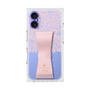 プレミアムスクエアケース LANVIN en Bleu - STAND & RING RIBBON［ LANVIN en Bleu - Lace - Pink ］