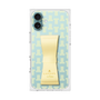 プレミアムスクエアケース LANVIN en Bleu - STAND & RING RIBBON［ LANVIN en Bleu - Monogram - Yellow ］