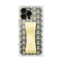 プレミアムスクエアケース LANVIN en Bleu - STAND & RING RIBBON［ LANVIN en Bleu - Monogram - Yellow ］