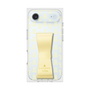 プレミアムスクエアケース LANVIN en Bleu - STAND & RING RIBBON［ LANVIN en Bleu - Monogram - Yellow ］