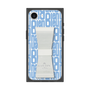 プレミアムスクエアケース LANVIN en Bleu - STAND & RING RIBBON［ LANVIN en Bleu - Logo Pattern - Blue ］