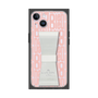 プレミアムスクエアケース LANVIN en Bleu - STAND & RING RIBBON［ LANVIN en Bleu - Logo Pattern - Pink ］