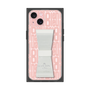 プレミアムスクエアケース LANVIN en Bleu - STAND & RING RIBBON［ LANVIN en Bleu - Logo Pattern - Pink ］