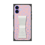 プレミアムスクエアケース LANVIN en Bleu - STAND & RING RIBBON［ LANVIN en Bleu - Logo Pattern - Pink ］