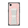 プレミアムスクエアケース LANVIN en Bleu - STAND & RING RIBBON［ LANVIN en Bleu - Logo Pattern - Pink ］