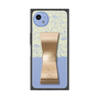プレミアムスクエアケース LANVIN en Bleu - STAND & RING RIBBON［ LANVIN en Bleu - Lace - Yellow ］