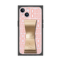 プレミアムスクエアケース LANVIN en Bleu - STAND & RING RIBBON［ LANVIN en Bleu - Logo Pattern - Pink ］