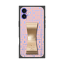 プレミアムスクエアケース LANVIN en Bleu - STAND & RING RIBBON［ LANVIN en Bleu - Logo Pattern - Pink ］