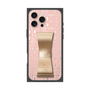 プレミアムスクエアケース LANVIN en Bleu - STAND & RING RIBBON［ LANVIN en Bleu - Logo Pattern - Pink ］