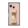 プレミアムスクエアケース LANVIN en Bleu - STAND & RING RIBBON［ LANVIN en Bleu - Logo Pattern - Pink ］