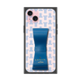 プレミアムスクエアケース LANVIN en Bleu - STAND & RING RIBBON［ LANVIN en Bleu - Monogram - Blue ］