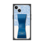 プレミアムスクエアケース LANVIN en Bleu - STAND & RING RIBBON［ LANVIN en Bleu - Lace - Blue ］