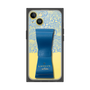 プレミアムスクエアケース LANVIN en Bleu - STAND & RING RIBBON［ LANVIN en Bleu - Lace - Blue ］