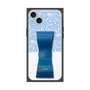 プレミアムスクエアケース LANVIN en Bleu - STAND & RING RIBBON［ LANVIN en Bleu - Lace - Blue ］