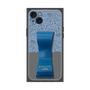 プレミアムスクエアケース LANVIN en Bleu - STAND & RING RIBBON［ LANVIN en Bleu - Lace - Blue ］