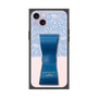 プレミアムスクエアケース LANVIN en Bleu - STAND & RING RIBBON［ LANVIN en Bleu - Lace - Blue ］
