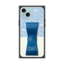 プレミアムスクエアケース LANVIN en Bleu - STAND & RING RIBBON［ LANVIN en Bleu - Lace - Blue ］