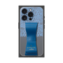 プレミアムスクエアケース LANVIN en Bleu - STAND & RING RIBBON［ LANVIN en Bleu - Lace - Blue ］