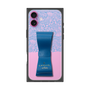 プレミアムスクエアケース LANVIN en Bleu - STAND & RING RIBBON［ LANVIN en Bleu - Lace - Blue ］