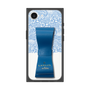 プレミアムスクエアケース LANVIN en Bleu - STAND & RING RIBBON［ LANVIN en Bleu - Lace - Blue ］