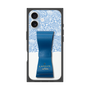 プレミアムスクエアケース LANVIN en Bleu - STAND & RING RIBBON［ LANVIN en Bleu - Lace - Blue ］