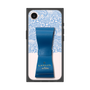 プレミアムスクエアケース LANVIN en Bleu - STAND & RING RIBBON［ LANVIN en Bleu - Lace - Blue ］