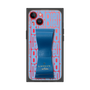 プレミアムスクエアケース LANVIN en Bleu - STAND & RING RIBBON［ LANVIN en Bleu - Logo Pattern - Blue ］