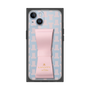 プレミアムスクエアケース LANVIN en Bleu - STAND & RING RIBBON［ LANVIN en Bleu - Monogram - Pink ］