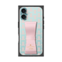プレミアムスクエアケース LANVIN en Bleu - STAND & RING RIBBON［ LANVIN en Bleu - Monogram - Pink ］