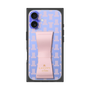 プレミアムスクエアケース LANVIN en Bleu - STAND & RING RIBBON［ LANVIN en Bleu - Monogram - Pink ］